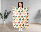 Retro Rottweiler Dog Blanket – Cozy Gift for Dog Lovers