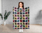 Vintage Moose Throw Blanket – Cozy Wildlife Gift for Animal Lovers