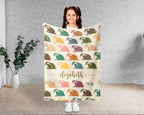 Custom Name Honey Badger Blanket – Personalized Cozy Throw for Nature Fans