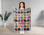 Custom Dinosaur Blanket Personalized Name Retro Dino Throw Cozy Prehistoric Animal Decor Unique Paleontology Gift Home Accent