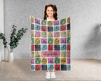 Personalized Camping Blanket, Custom Outdoor Adventure Throw, Cozy Campfire Gift for Hikers and Nature Lovers
