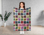 Custom Name Beaver Blanket – Personalized Woodland Animal Throw