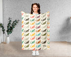 Retro Otter Blanket – Cozy Throw for Sea Life & Animal Lovers