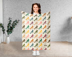 Retro Cardinal Bird Blanket Cozy Nature Throw for Bird Lovers Soft Wildlife Decor Unique Outdoor Inspired Home Gift