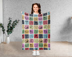 Nurse Gift Blanket, Cozy RN Appreciation Throw, Cute Nurse Graphic Blanket, Soft Fleece Medical Worker Gift for Her at Home