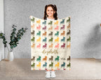 Custom French Bulldog Blanket Personalized Dog Lover Cozy Throw Gift