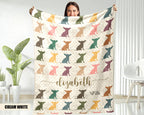 Custom Chihuahua Dog Blanket - Personalized Name Throw, Cozy Gift Under $50