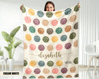 Custom Basketball Blanket - Personalized Name Throw, Vintage Sports Gift Under $50