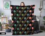 Retro Tennis Gift Throw - Vintage Tennis Player Blanket, Cozy Fleece Under $50