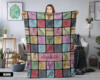 Personalized Tennis Player Blanket, Custom Name Cozy Sports Throw Gift