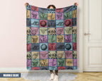 Basketball Lover Blanket - Vintage Sports Gift, Retro Throw Under $50