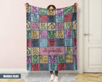 Custom Miniature Schnauzer Blanket - Personalized Name Throw, Cozy Gift Under $50