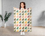 Vintage French Bulldog Blanket Cozy Frenchie Lover Throw Gift