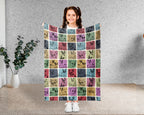 Boston Terrier Lover Blanket Retro Puppy Cozy Dog Gift Throw