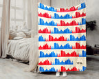 Retro Boston City Map Blanket Throw, Cozy New England Decor, Historic Cityscape Design, Massachusetts Pride Gift Blanket