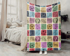 Retro Soccer Blanket – Cozy Throw for Players and Fans