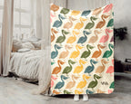 Cozy Pelican Throw Blanket – Vintage Coastal Wildlife Gift for Bird Lovers