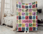 Personalized Fishing Blanket, Custom Angler Throw, Cozy Outdoor Gift Decor for Fishermen and Lake House Spaces