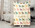 Custom Dobermann Dog Blanket – Personalized Name Throw for Pet Lovers & Fans