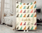 Custom Name Dog Blanket – Personalized Cozy Throw for Pet Lovers