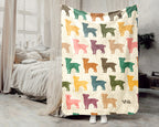 Retro Maltese Dog Blanket for Puppy Fans, Cozy Pet Throw Gift with Cute Canine Inspired Home Decor Style
