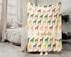 Custom Great Dane Throw Blanket – Personalized Dog Lover Gift