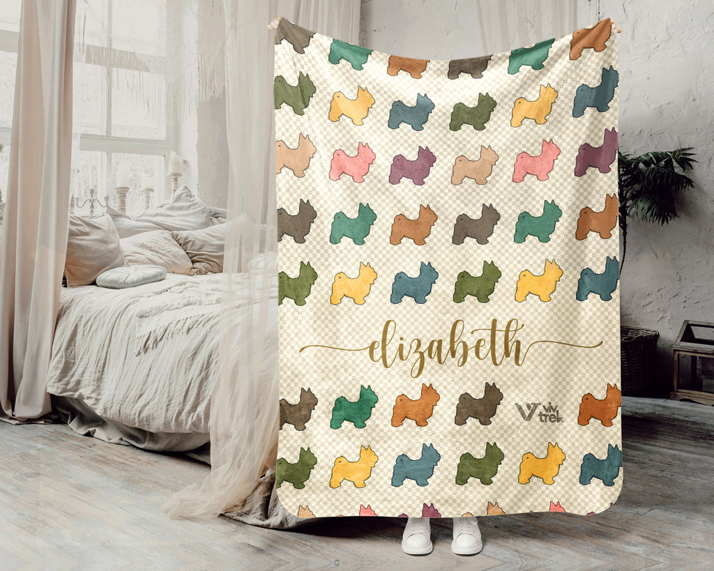 Personalized Havanese Blanket | Custom Dog Name Throw | Cute Fluffy Breed Gift for Pet Lovers Home Decor and Cozy Comfort