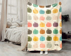 Retro Pumpkin Lover Blanket for Rustic Autumn Decor, Cozy Harvest Throw Gift with Farmhouse Seasonal Style