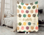 Personalized Name Baseball Throw Blanket – Cozy Gift for Baseball Lovers