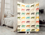 Retro Tiger Blanket Gift for Animal Lovers, Cozy Wildlife Throw, Jungle Inspired Decor Accent for Bedroom and Living Spaces
