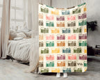 Retro Photography Blanket Gift Cozy Camera Lover Throw Soft Graphic Decor Unique Photographer Gift for Creative Home