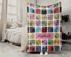 Custom Piano Blanket Personalized Name Vintage Grand Music Lover Retro Pianist Throw Cozy Classical Music Gift Home Accent