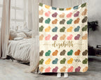 Personalized Guinea Pig Blanket Custom Name Cozy Retro Pet Lover Throw