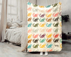 Retro Raccoon Gift Blanket Cozy Animal Lover Throw Funny Wildlife Decor Soft Graphic Blanket Unique Humor Gift for Home