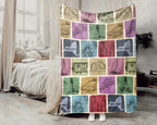 Retro New York State Blanket, 4th of July Patriotic Cozy Throw, Vintage NY Lover Fleece, Empire State Inspired American Home Gift