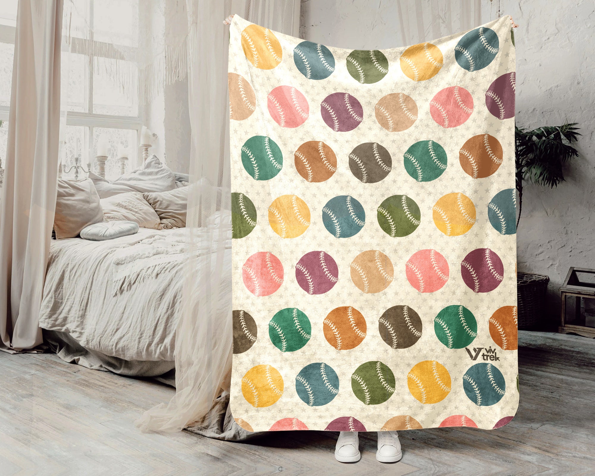 Cozy Baseball Throw Blanket – Sports Gift for Fans of All Ages
