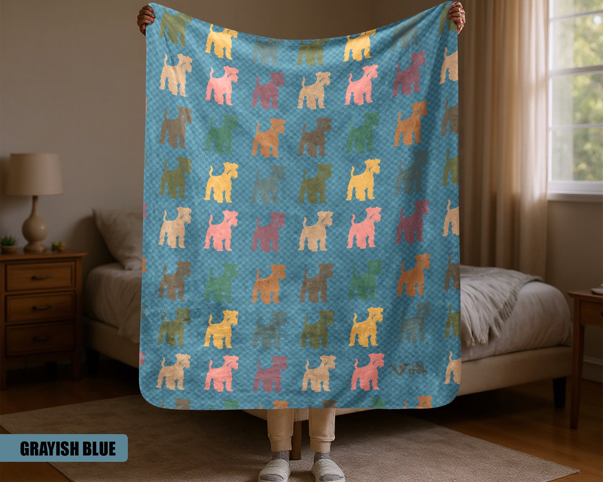 Miniature Schnauzer Dog Blanket - Vintage Pet Lover Throw, Cozy Gift Under $50