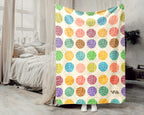 Retro Volleyball Blanket Gift for Sports Lovers, Cozy Athletic Throw, Fun Game Room Decor Accent for Bedroom and Living Spaces