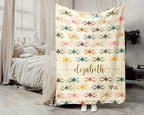 Personalized Drone Throw – Cozy Custom Name Racing Blanket