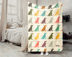 Retro Dog Blanket – Cozy Vintage Style Pet Lover Throw