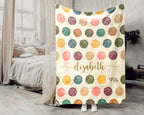 Personalized Basketball Throw – Cozy Custom Name Sports Blanket