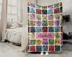 Personalized Bodybuilding Blanket Custom Name Fitness Throw, Cozy Gym Lover Gift, Sporty Home Decor for Men and Women