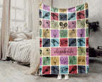 Personalized Table Tennis Blanket Cozy Custom Name Throw Soft Ping Pong Sports Decor Unique Gift for Fans