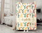 Personalized Cheer Blanket Custom Name Sport Throw Cozy Cheerleader Gift Team Spirit Decor Unique Athletic Home Accent