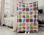 Retro Ice Hockey Puck Blanket – Cozy Throw for Ice Hockey Fans