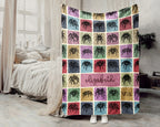 Custom Tarantula Spider Blanket Personalized Name Arachnid Lover Throw Retro Exotic Pet Gift Unique Home Decor Cozy Accent