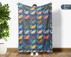 Retro Raccoon Gift Blanket Cozy Animal Lover Throw Funny Wildlife Decor Soft Graphic Blanket Unique Humor Gift for Home