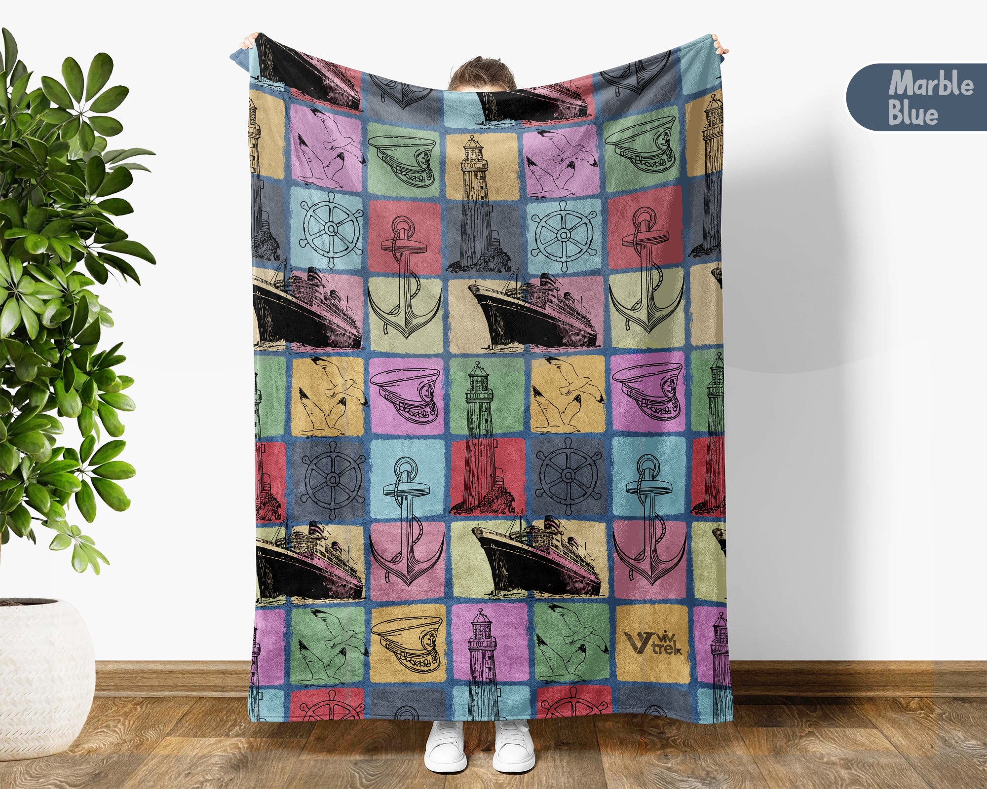 Vintage Titanic Blanket Gift for Ship Lovers, Cozy Nautical Throw, Ocean Liner Decor Accent for Bedroom and Relaxing Living Spaces