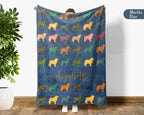 Personalized Great Pyrenees Blanket | Custom Dog Name Throw | Gentle Giant Breed Gift for Dog Lovers Home Decor Accent