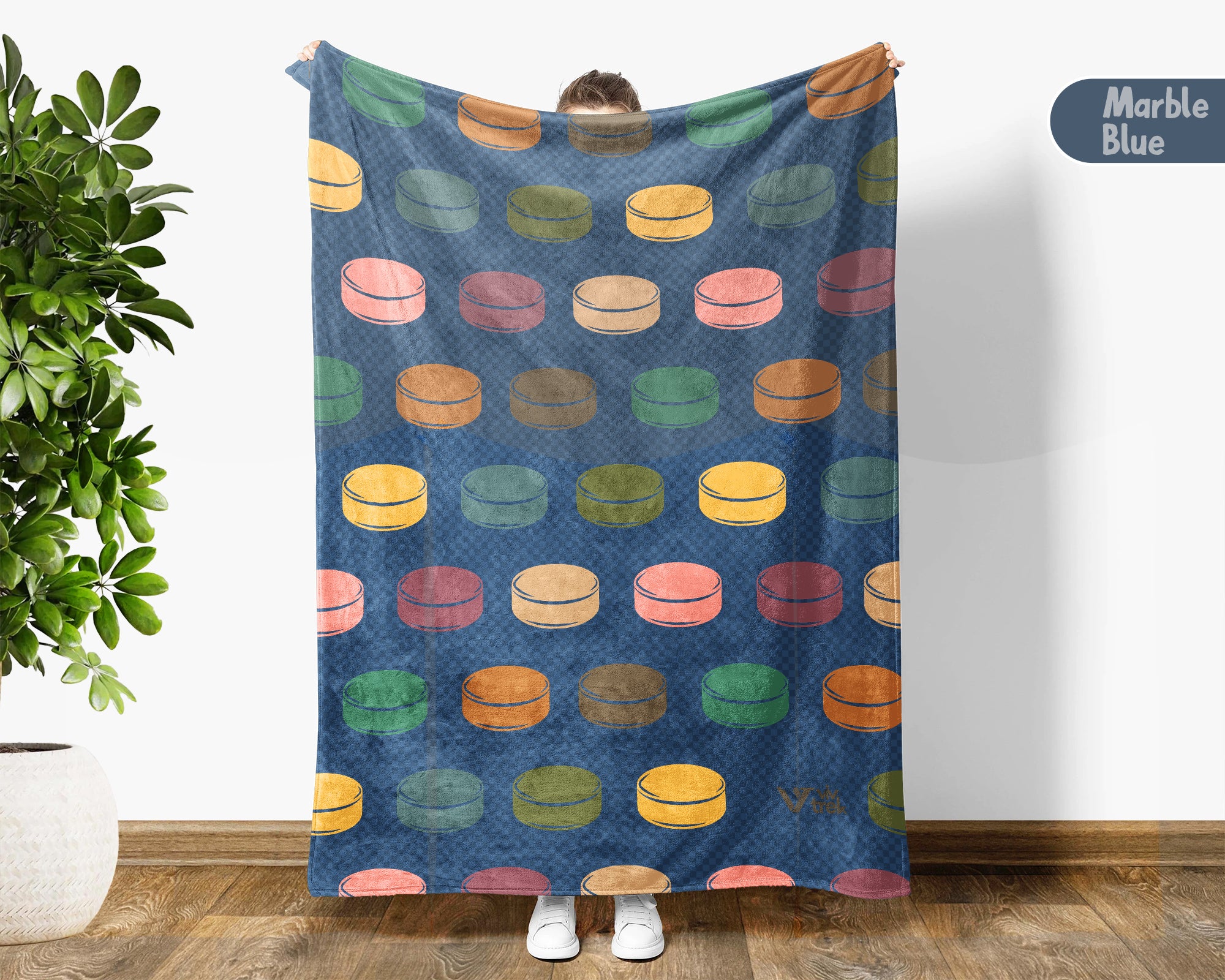 Retro Ice Hockey Blanket – Cozy Throw for Ice Hockey Players & Fans